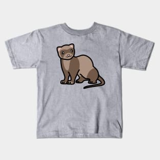 Sable Ferret Kids T-Shirt